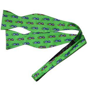 Southern Proper Silk Tie Green Blue Orange Purple Sunglasses Pattern Men's